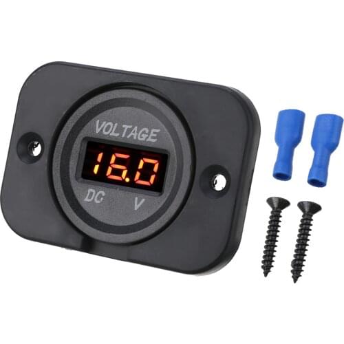 1pc 12V-24V Red LED DC Voltmeter Panel Digital Car Motorcycle Voltage Meter Gauge FOR Cars ATV Motorcycles