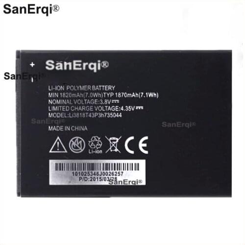 3.8V 1870mAh Li3818T43P3h735044 For ZTE Avid 4G N9100 N9120 Z730 Z740 Z740G Z995 Battery