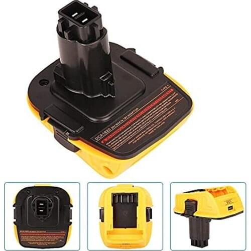 DCA1820 Adapter Compatible with Dewalt 18V Tools, suitable for Dewalt 20V Lithium Battery DCB204 DCB205 DCB206 DCB606