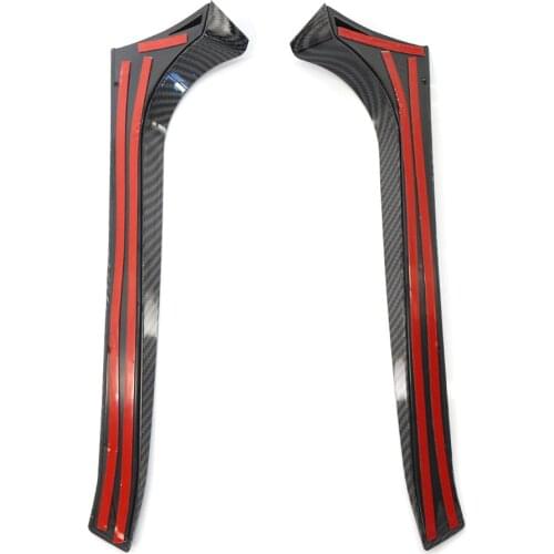 ALLOYSEED 1 Pair ABS Plastic Rear Window Side Spoiler Car Stickers for VW GOLF 6 MK6 GTI GTR GTD 2009-2013 Exterior Accessories