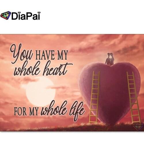 DIAPAI Diamond Painting 5D DIY 100% Full Square/Round Drill"Text pattern scenery"Diamond Embroidery Cross Stitch 3D Decor A18535