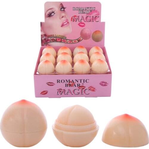 Cute Makeup Peach Shape Moisturizer Nutritious Lip Balm Long Lasting Lipstick Balm TSLM1