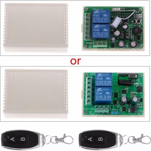 AC 220V RF 433Mhz Wireless Remote Controls Switch 2CH Relay Receiver Module - L060 New hot