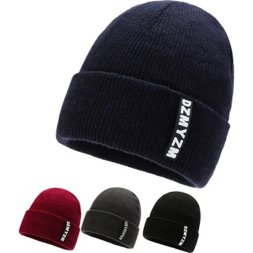DANKEYISI Men Warm Women Hat Female Hat For Women Girl 's Hat Knitted Beanies Cap Hat Thick Men Skullies Beanies