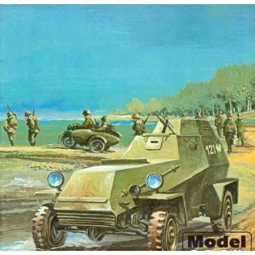 DIYMyModeI Tank Soviet ba-64 armored vehicle DIY Handcraft Paper Model KIT Handmade Toy Puzzles Gift Movie props
