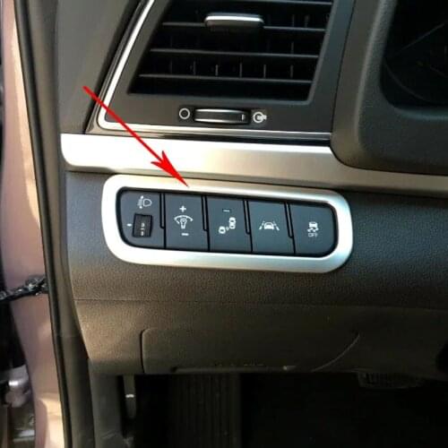 For Hyundai Elantra Avante 2016 2017 6th Car Interior Front Head Light Lamp Control Button Switch Cover Trim Car Styling