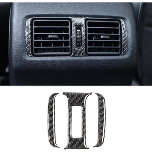 For Toyota 4Runner 2010 Up Car Rear Air Vent Stickers New Real Carbon Fiber Interior Accessories Styling