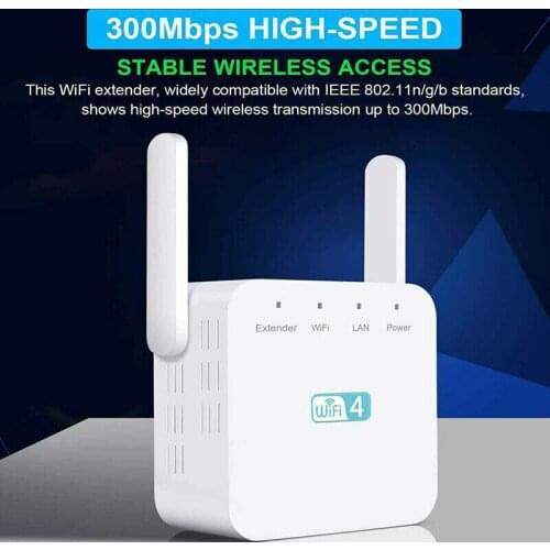 2.4Ghz Dual Band WiFi Extender Zen Booster 300M Internet Range Zenbooster Router Signal Booster Wlan Repiter WiFi Amplifier