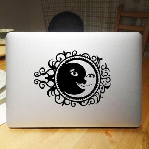 Sun & Moon Combination Laptop Sticker for Macbook Decal Pro 16" Air Retina 11 12 13 14 15 inch Vinyl Mac Book HP Notebook Skin