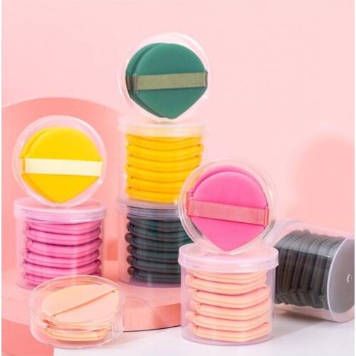 3/7pcs Round Shape Cosmetic Puff Facial Face Body Powder Foundation Puff Soft Makeup Foundation Sponge Double-sided Beauty Tool
