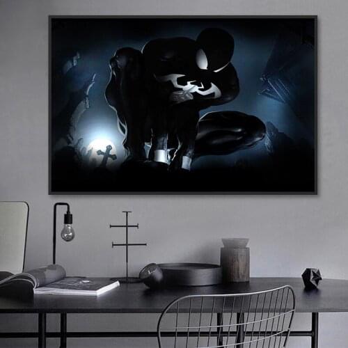 Marvel Canvas Avengers Spiderman Canvas Poster Cartoon Canvas Painting Spiderman Living Room Wall Art