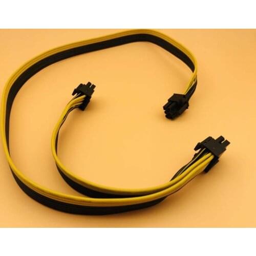 Modular PSU Power Supply Cables PCI e Molex 6pin to 2 PCI-e 8 pin 6+2pin PCI Express Internal Power Splitter Ribbon Cable
