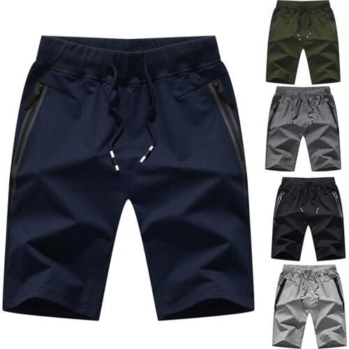 Men Summer Casual Soft Breathable Drawstring Pockets Sport Pants Beach Shorts