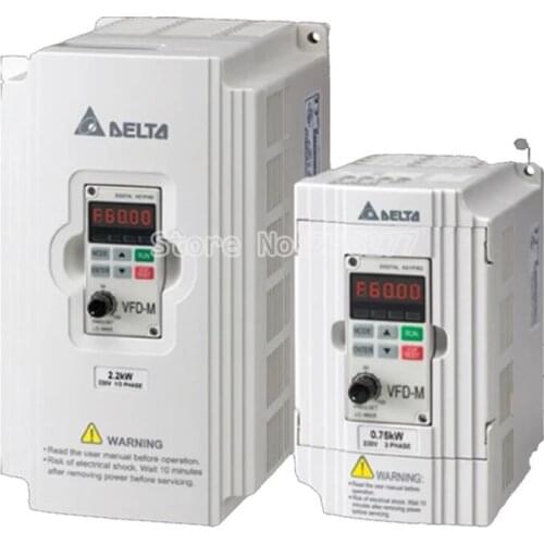 New origina VFD-M series l VFD004M21A VFD015M21A 220V /380V 0.4KW / 0.75kw /1.5kw /2.2kw inverter