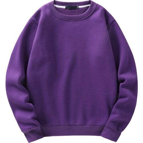 PARKLEES 2021 Autumn Fleece Harajuku Men Sweatshirts Oversize Stylish Warm Casual Streetwear O-Neck Loose Solid Unisex Pullovers