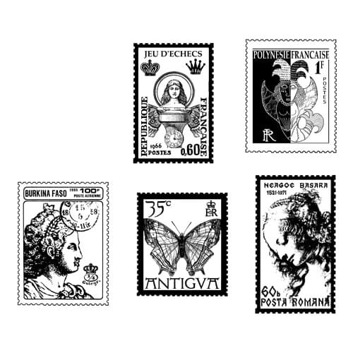 Postage stamp Transparent Clear Silicone Stamp/Seal for DIY scrapbook/photo album Decorative clear stamp sheets ST0860