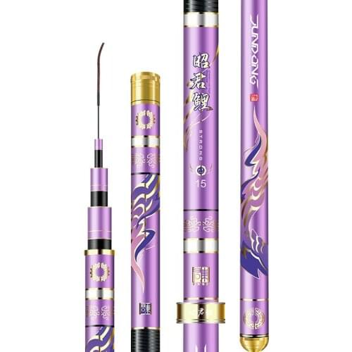 Carbon Fiber Telescopic Fishing Rod 3.6M-6.3M Hand Pole Ultra Light Super Hard Carp Fishing Rod Feeder Fishing Tackle Pesca