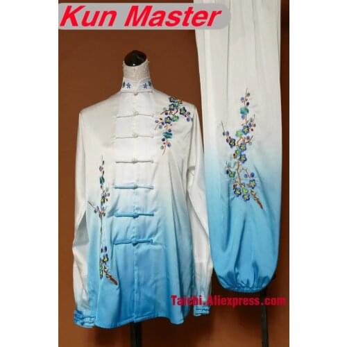 Custom Tai Chi Performance Uniform Plum blossom Embroidery Martial Art Clothing For Kung Fu According Your Height And Weight