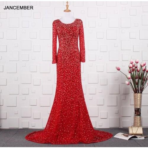 YY233 Long-sleeved Red Evening Dress Bride Toasting Dress Banquet Skirt Annual Meeting Party Host Dress Party Catwalk