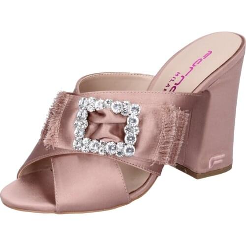 FORNARINA women sandals pink satin