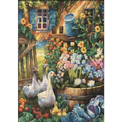 Animal Goose 5D DIY Diamond Art Painting Full Drill Mosaic Resin Embroidery Pattern Diamond 3D Cross Stitch Kits Wall Decoration
