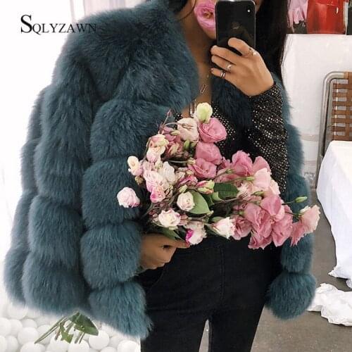 Plus Size 4XL Winter Thick Warm Faux Fur Coat Women High Quality Long Sleeve Faux Fur Jacket Luxury Winter Fur Coats bontjas