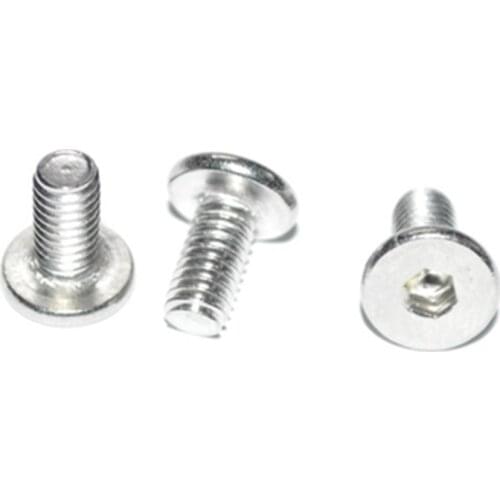 20Pcs M4 Flat Countersunk C head OD 8mm-9mm Allen inner hexagon Screws Thin Stainless Steel Screw bolt Length 8mm-12mm