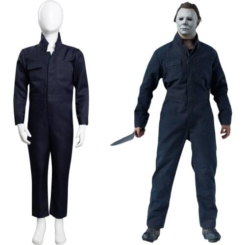 2021 Movie Halloween Kills - Michael Myers Cosplay Costume Outfits Kids Children Halloween Carnival Suit