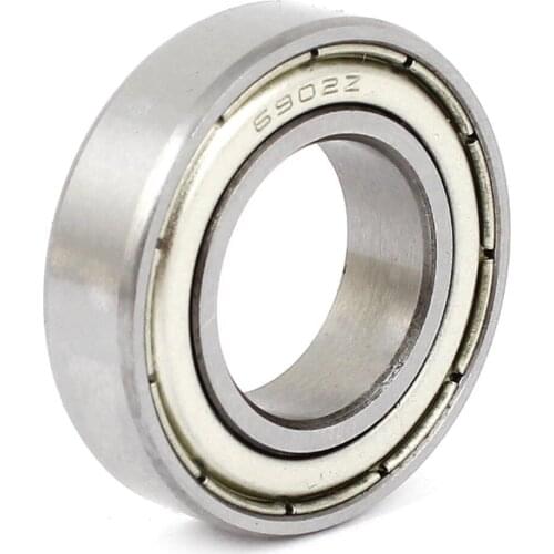 6902Z 15 x 28 x 7mm Metal Shielded Miniature Deep Groove Radial Ball Bearing Often used for electric motors, wheel bearings