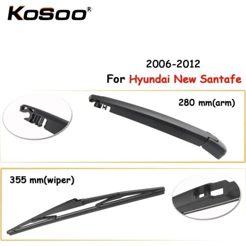 KOSOO Auto Rear Car Wiper Blade For Hyundai New Santafe,355mm 2006-2012 Rear Window Windshield Wiper Blades Arm,Car Accessories