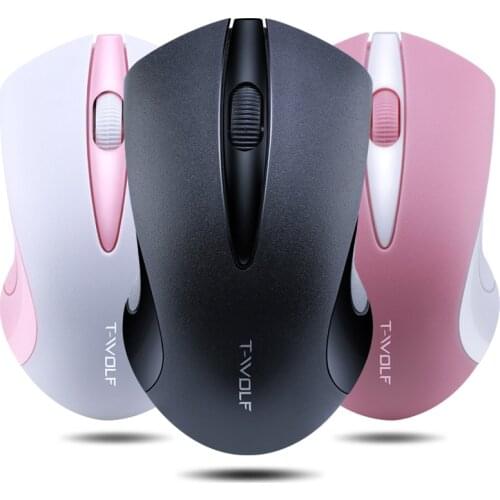 For T-Wolf Q2 Q5 Q13 Q16 Wireless Mouse Ergonomic Right-Hand Shape Hyper-Fast Scrolling & USB Receiver for Computer and PC