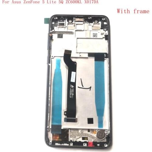 For Asus Zenfone 5 lite 2018 Zc600KL S630 SDM630 Lcd Display With Touch Screen Digitizer frame Replacement Parts