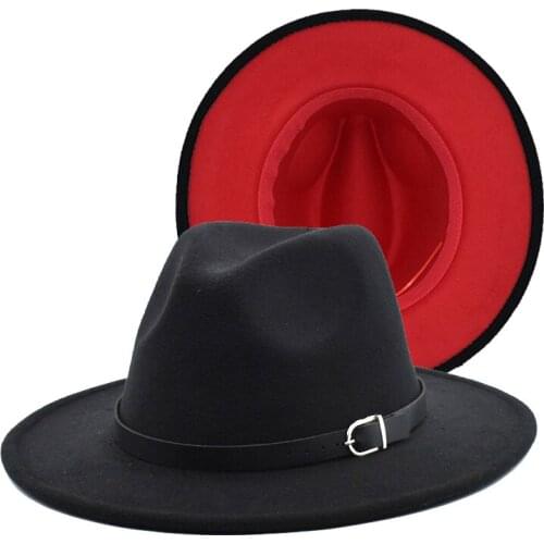 Elegant Ladies Autumn And Winter Imitation Wool Hat Harajuku Style Hat High-Top Jazz Hat Male Panama Hat F53