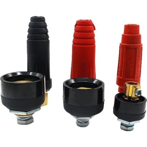Europe Welder Quick Fitting Male Cable Connector Socket DKJ 10-25 35-50 50-70 Adaptor