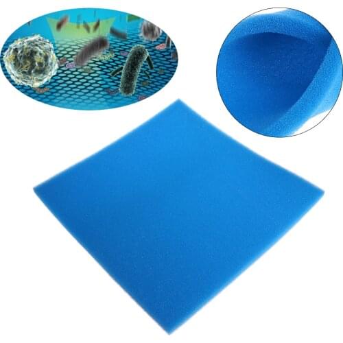 Blue/Yellow Aquarium Biochemical Filter Cotton Foam Fish Tank Sponge Water Clean Aquatic Pet Filters Accessories 50x50x2cm C42