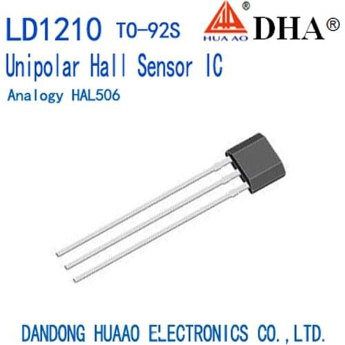 LD1210 HAL506 Unipolar Hall Sensor ASIC TO-92S SOT-23-3L