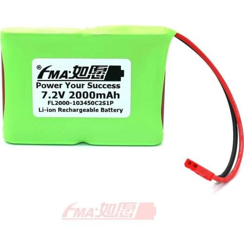 Li-ion 7.2V 2000mAh Battery for Racing Car Model Vehicle Exit Light 103450C2S1PP