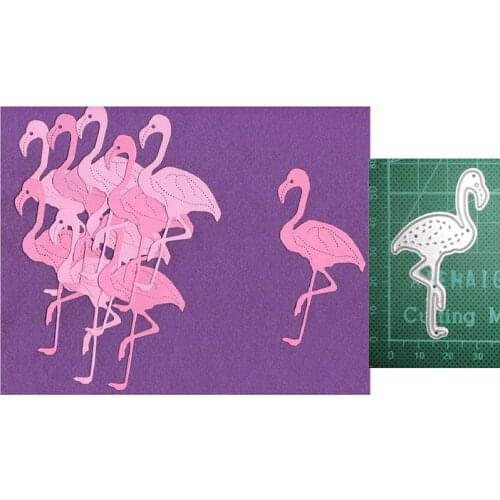 Metal cutting dies cut die mold Animal Flamingo bird decoration Scrapbook dies paper craft knife mould blade punch stencils dies