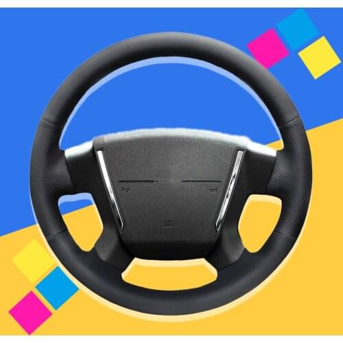 Auto Braid On The Steering Wheel Cover for Dodge Caliber 2008-2011 Dodge Avenger 2007 Car Braiding Covers Interior Car-styling