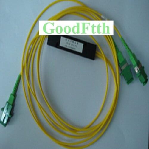 Optical Splitter Coupler FBT PLC 1X2 SC/APC with Adapters SM Cable Customized Ratio GoodFtth