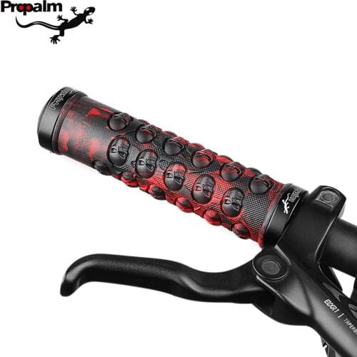 Propalm Bicycle Grips Anti-Skid Comfortable Rubber Bike Handlebars Grips Lock-on Mountain Road Bike Handle Bar Grips For Cycling