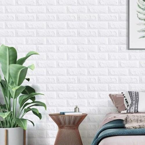 Self-adhesive Wallpaper 3d Wall Sticker Brick Pattern Wallpaper Wall Decoration Crash Foam Bedroom Warm Decoration Sticker