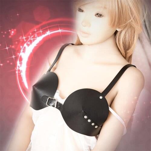 Sexy Faux Leather Bra Female Sex Toys Corset Bra Wear
