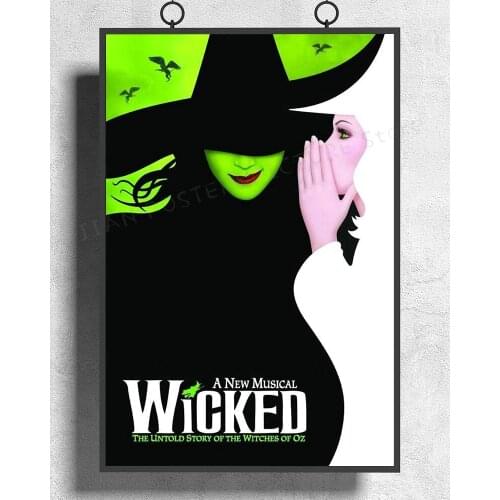 H343 Silk Poster Home Decoration Wicked Broadway Musical Wall Art Christmas Gift