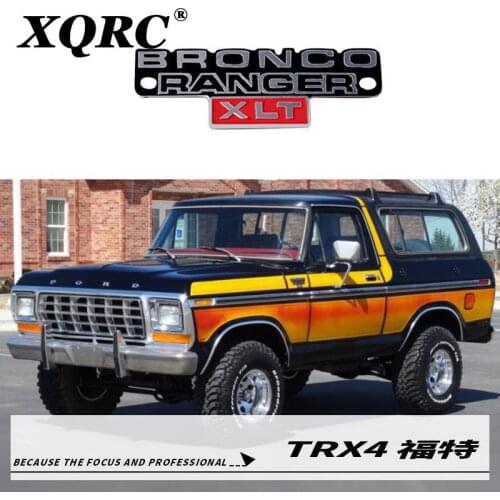 Trx4 Ford color stereo metal logo Bronco range metal logo for 1:10 RC track traxxas trx4