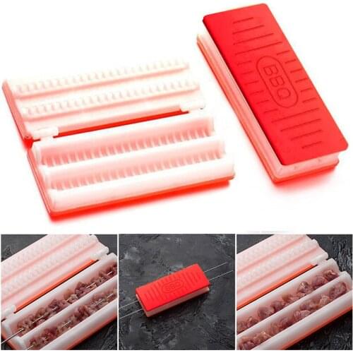 BBQ Meat Skewer Machine Portable Kebab Maker Tool Device for Kitchen Party LXY9