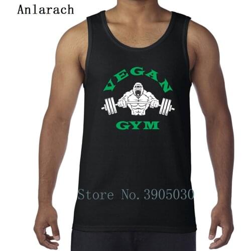 Vegan Gyms Gorilla Vest Fitness Slim Fit Letters Design Tank Top For Men Clothing Classic Summer Anlarach Sleeveless