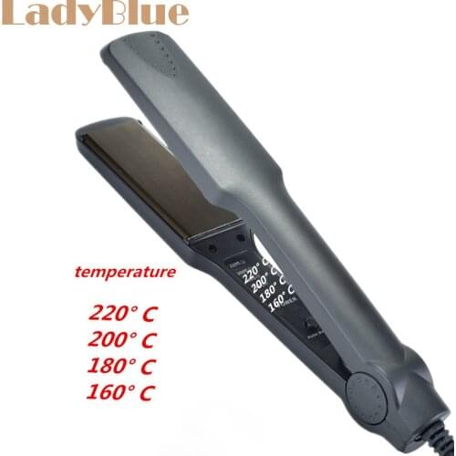 Hair Straightener Iron Tourmaline Ceramic Corn Plate Fast Warm-up Crimper Iron Professional Hair Straightening styling tool