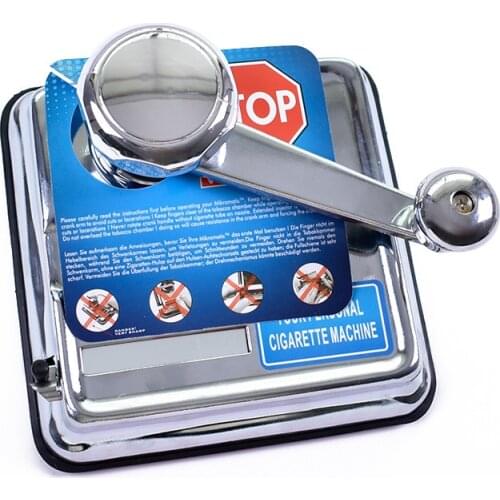 High quality silver Hand Easy Cigarette Rolling Machine Tobacco Injector Maker Roller