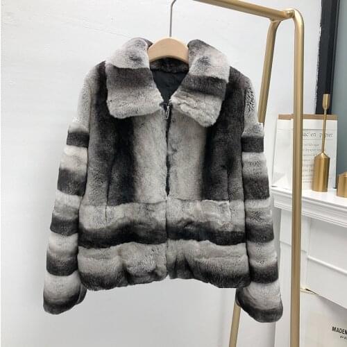 2021 Winter Fashion Warm Super Soft Real Natural Rex Rabbit Fur Outer Coat High Quality Genuine Rex Rabbit Fur Winter Jacket